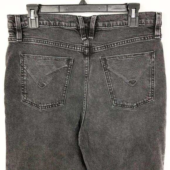 HUDSON Women Harlow Cigarette Jeans 32 US 14 Black Dark Lovely High-Rise NWOT - Picture 8 of 11